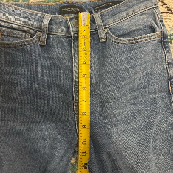 Banana Republic Distressed High Rise Straight Jeans 27 - Picture 2 of 10